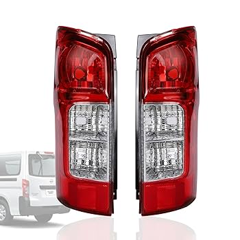 日産キャラバンテールランプ 2個セット レッド/クリア Amazon | NV350 キャラバン ファイバーLEDテール V2 レッド